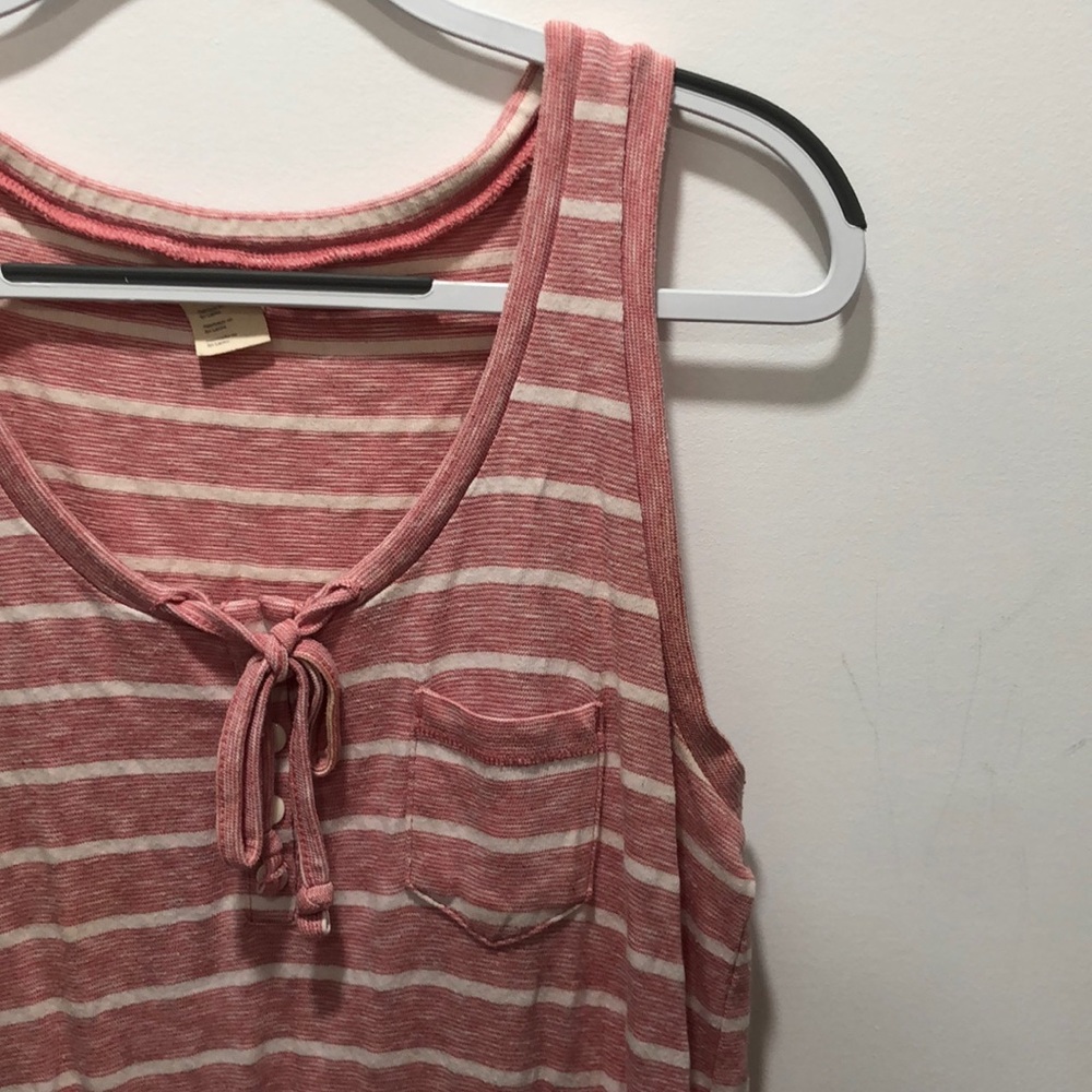 Pink and white striped sundress from Levi’s